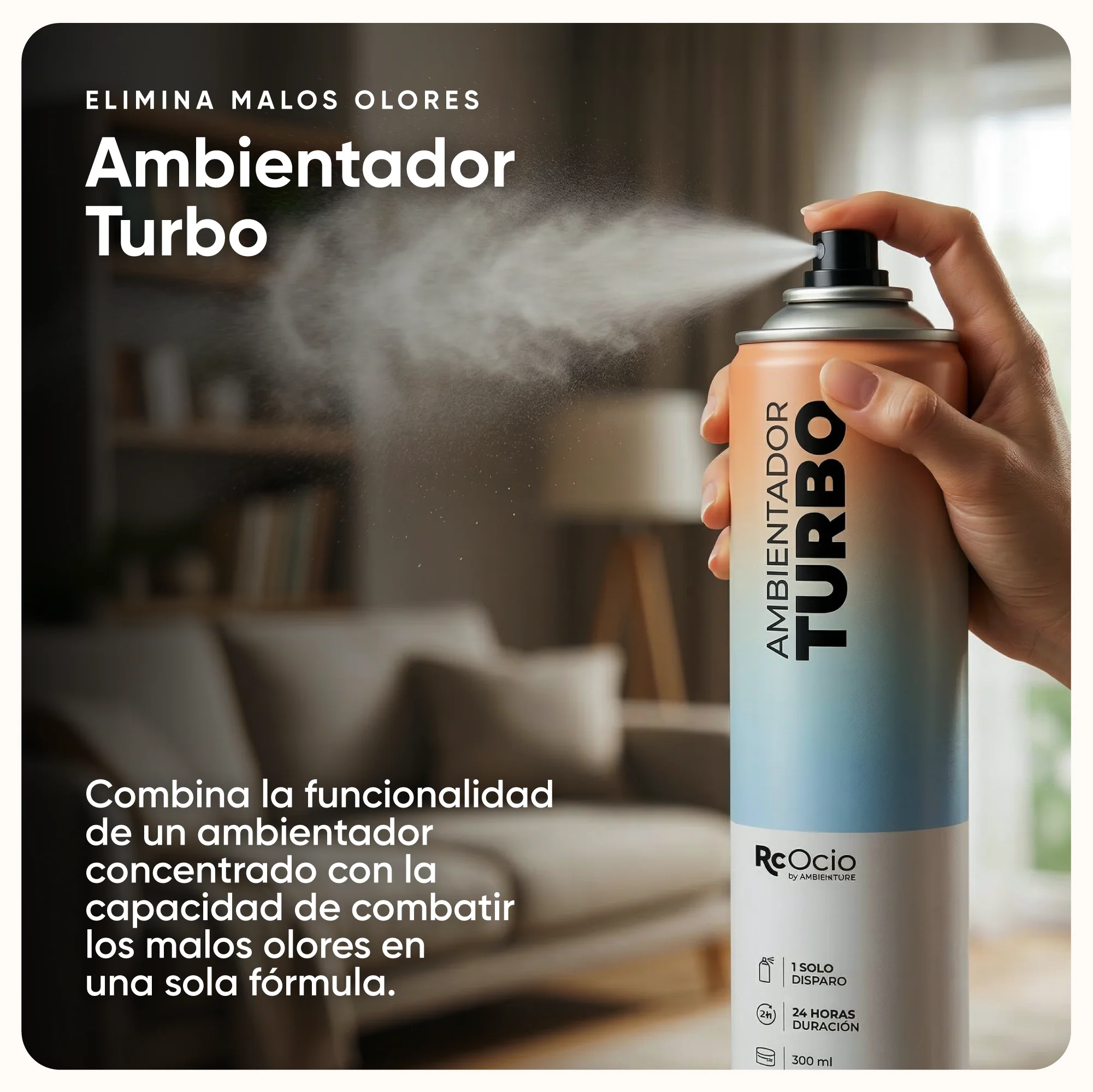 Ambientador en Spray Turbo PACK 2 UNIDADES neutralizador - Image 3