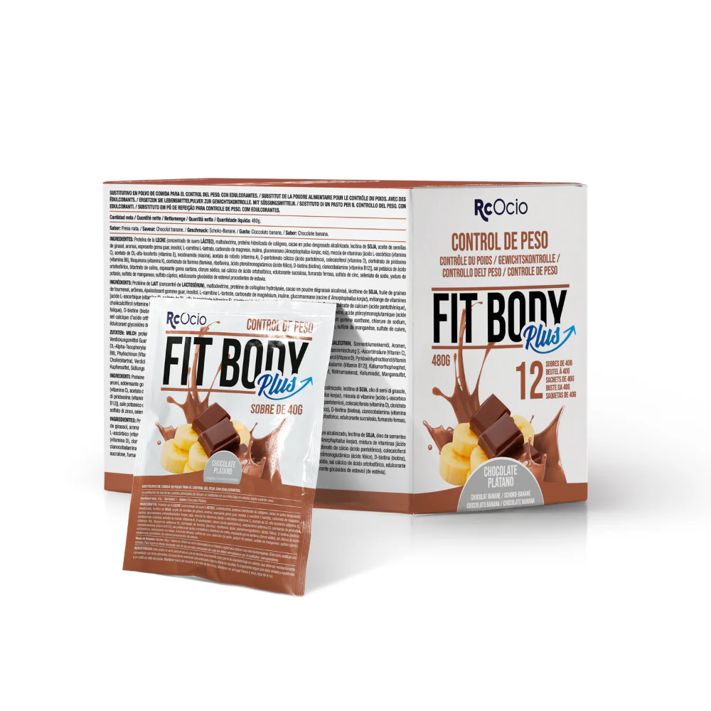 CAJA 12 SOBRES FIT BODY 480 gr | Batido sustitutivo de comida con proteina y Colágeno - Image 5