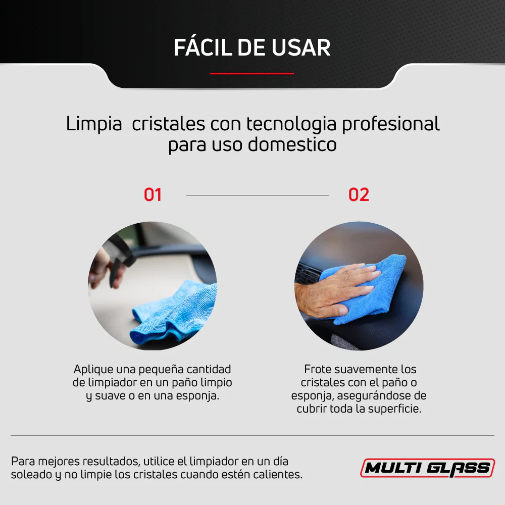 Limpiador de Cristales para Coche 3 en 1 (Multi Glass) - Image 4